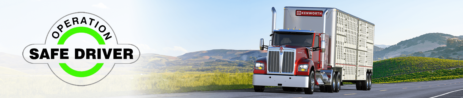kenworth truck and operation safe driver logo